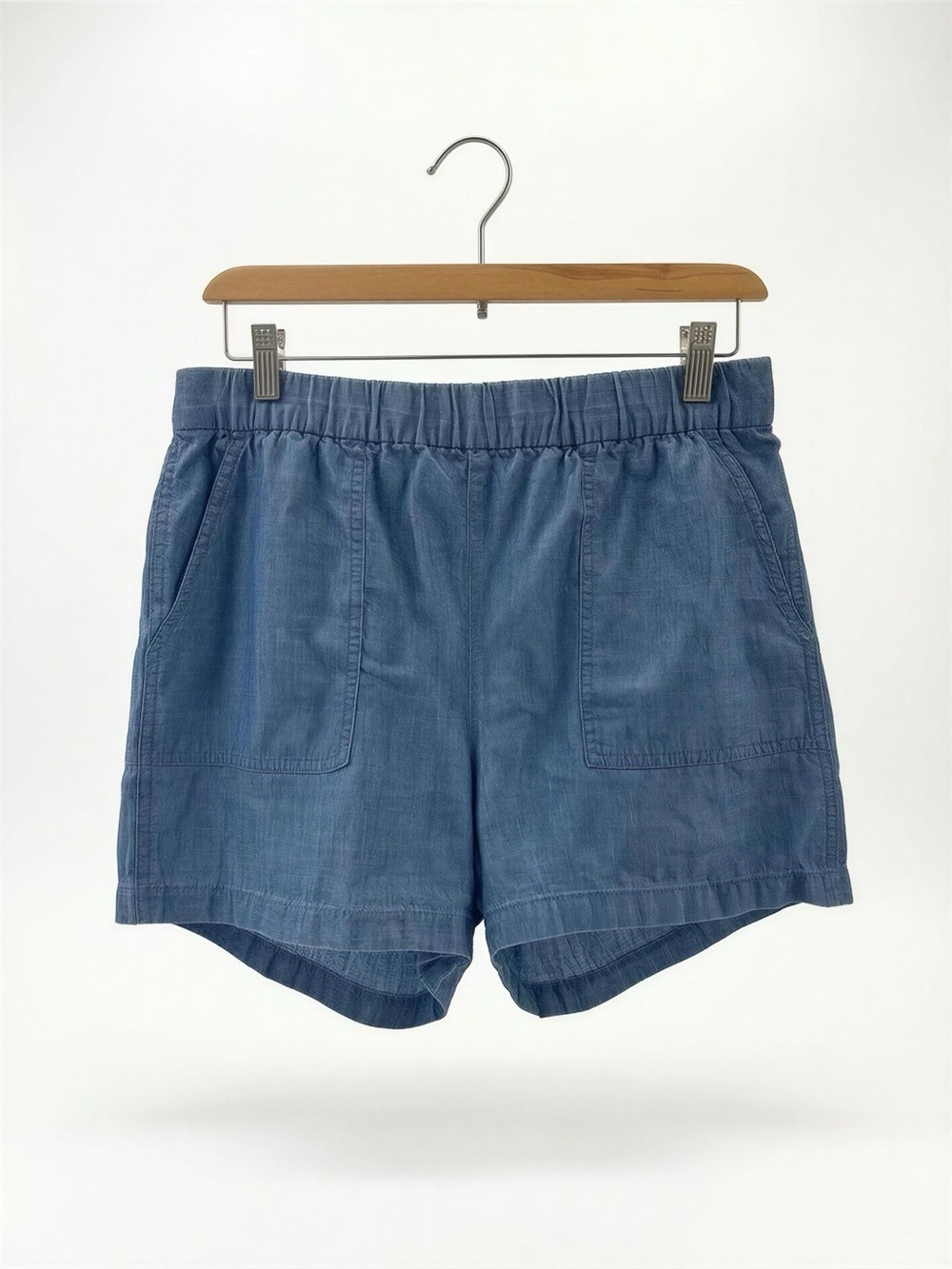 Women's J.Crew Elastic Waist Blue Casual Shorts NWT Size Small